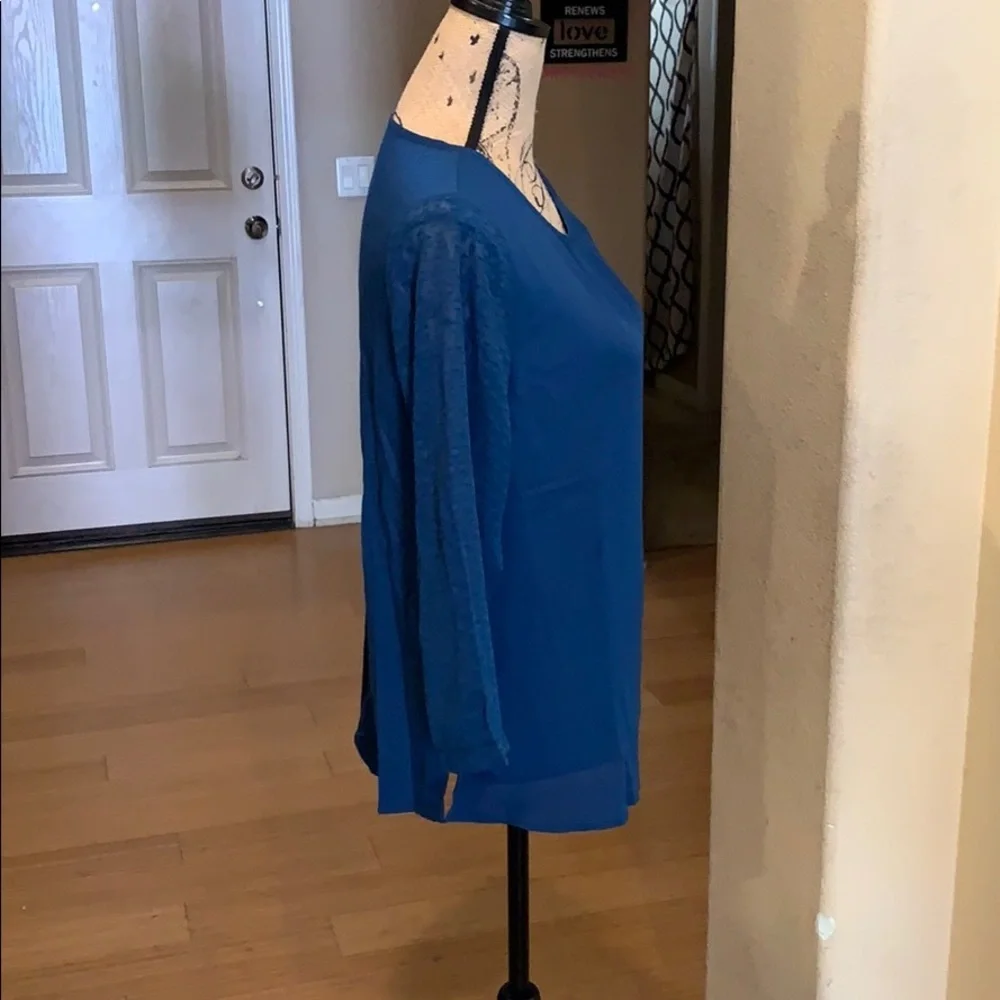 HP Van Heusen dark teal top - Picture 4 of 8
